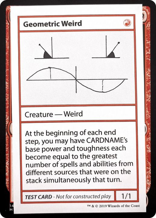 Geometric Weird in the group Magic the Gathering / Types / Colors / Red at Proxyprinters.com (47326)