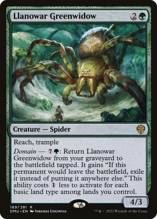 Llanowar Greenwidow in the group Magic the Gathering / Types / Colors / Green at Proxyprinters.com (47327)