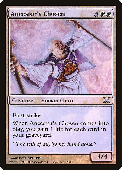 Ancestor's Chosen in the group Magic the Gathering / Types / Creatures / Human at Proxyprinters.com (47356)