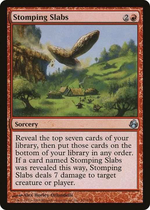 Stomping Slabs in the group Magic the Gathering / Types / Colors / Red at Proxyprinters.com (47367)