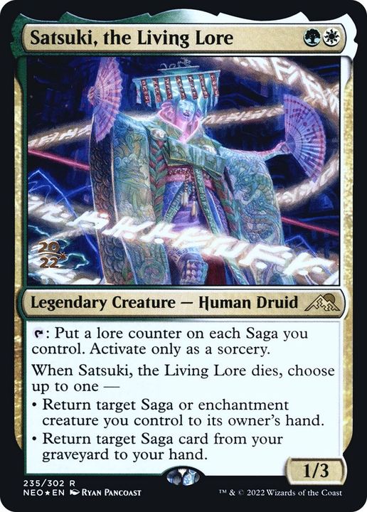 Satsuki, the Living Lore in the group Magic the Gathering / Sets / Kamigawa: Neon Dynasty Promos at Proxyprinters.com (47394)