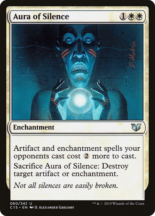 Aura of Silence in the group Magic the Gathering / Sets / Commander 2015 at Proxyprinters.com (47398)