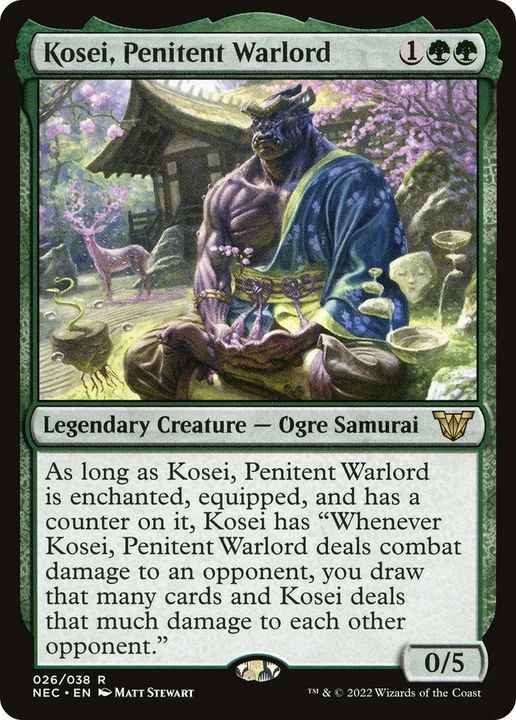 Kosei, Penitent Warlord in the group Magic the Gathering / Types / Colors / Green at Proxyprinters.com (47407)