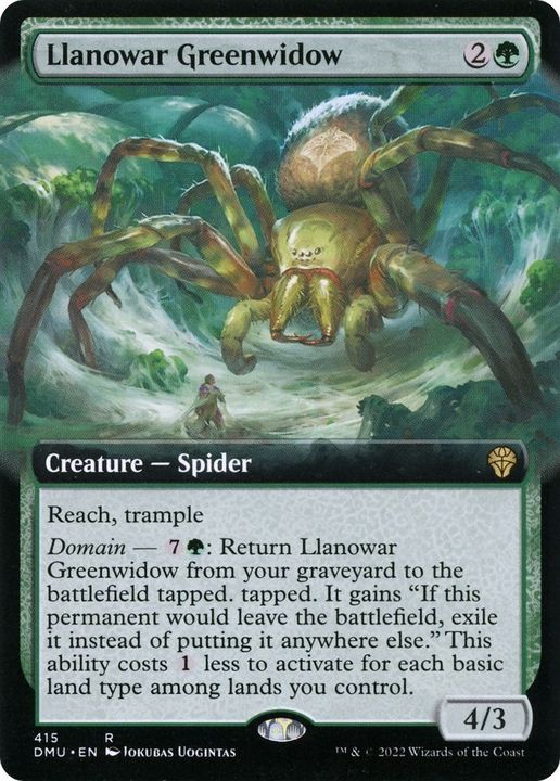 Llanowar Greenwidow in the group Magic the Gathering / Types / Colors / Green at Proxyprinters.com (47427)