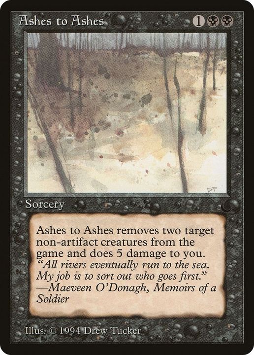 Ashes to Ashes in the group Magic the Gathering / Types / Colors / Black at Proxyprinters.com (47463)