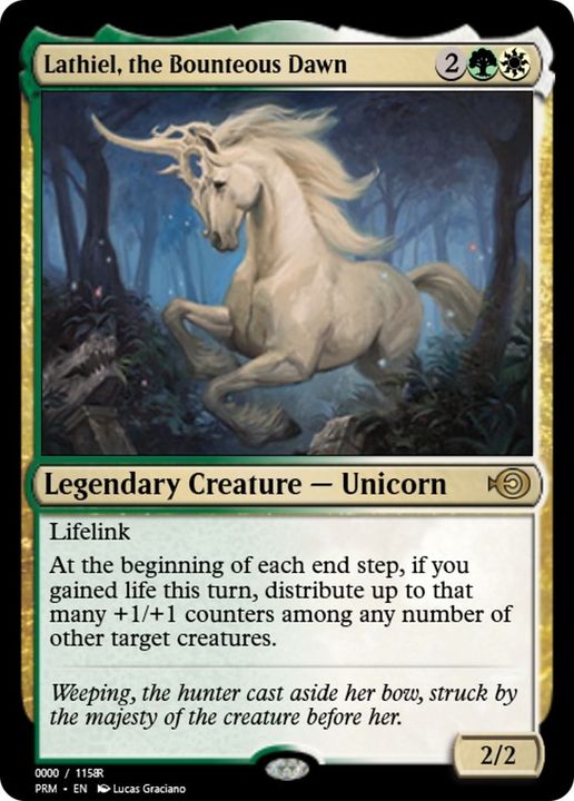 Lathiel, the Bounteous Dawn in the group Magic the Gathering / Types / Colors / Multicolors / G, W at Proxyprinters.com (47489)