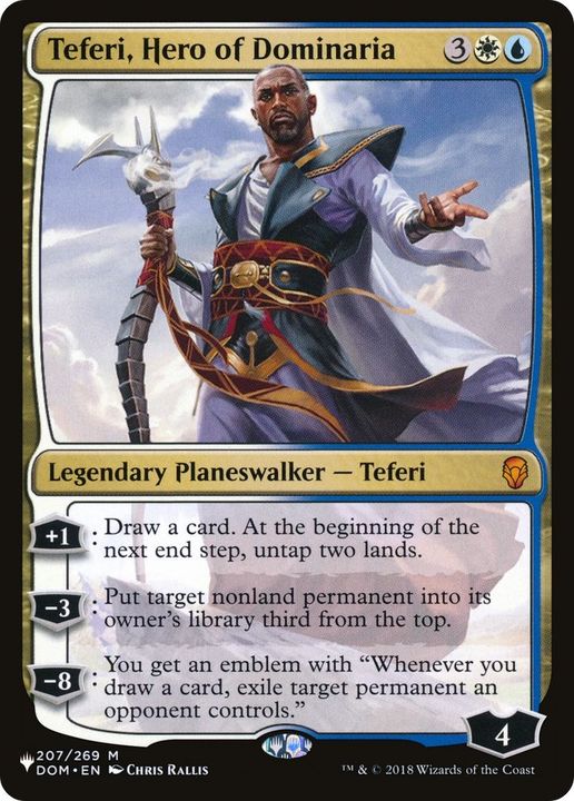 Teferi, Hero of Dominaria in the group Magic the Gathering / Types / Colors / Multicolors / U, W at Proxyprinters.com (47524)