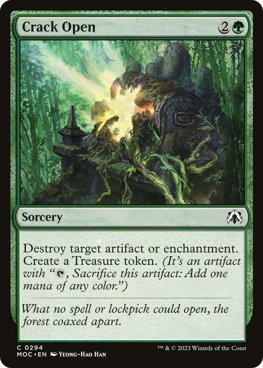 Crack Open in the group Magic the Gathering / Types / Colors / Green at Proxyprinters.com (47558)