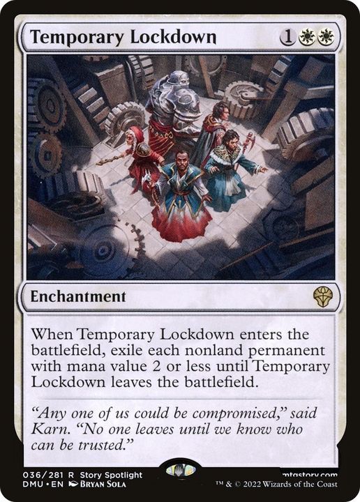 Temporary Lockdown in the group Magic the Gathering / Sets / Dominaria United at Proxyprinters.com (47585)