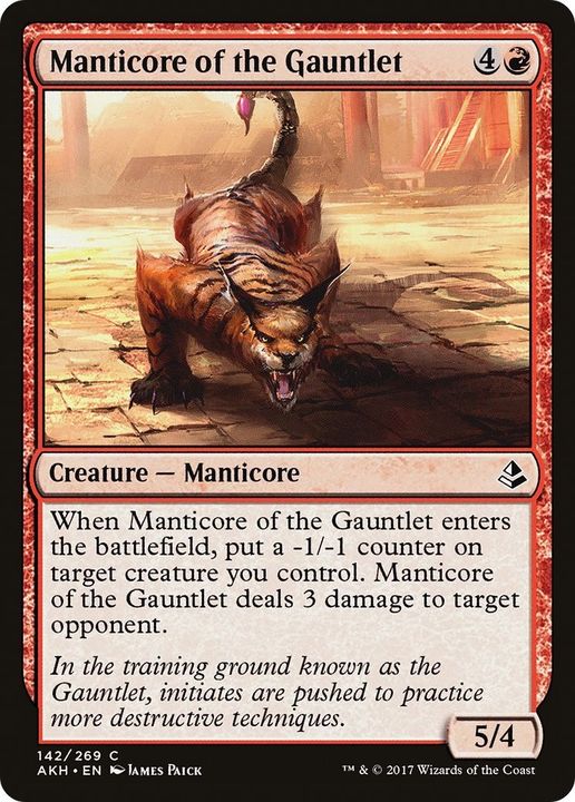 Manticore of the Gauntlet in the group Magic the Gathering / Types / Colors / Red at Proxyprinters.com (47593)