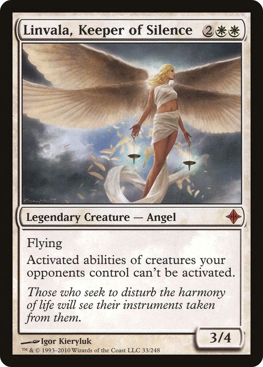 Linvala, Keeper of Silence in the group Magic the Gathering / Types / Colors / White at Proxyprinters.com (47594)