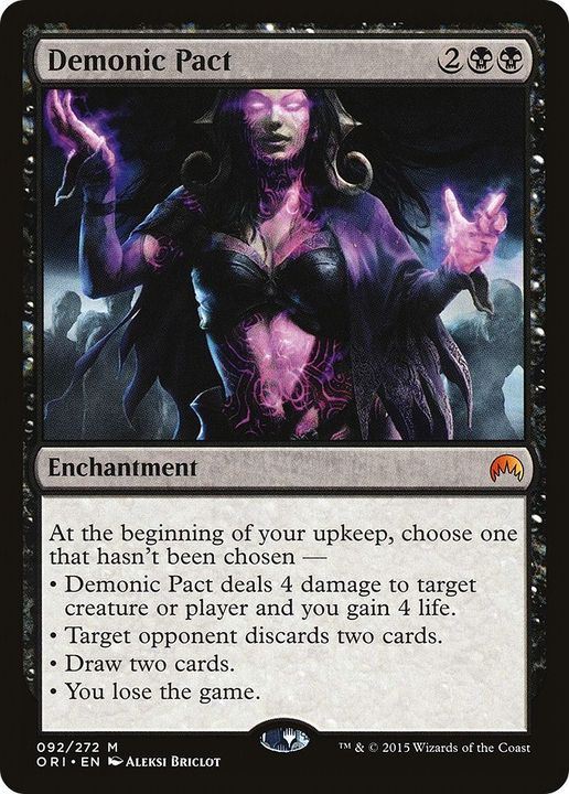 Demonic Pact in the group Magic the Gathering / Types / Enchantment / Enchantment at Proxyprinters.com (47600)