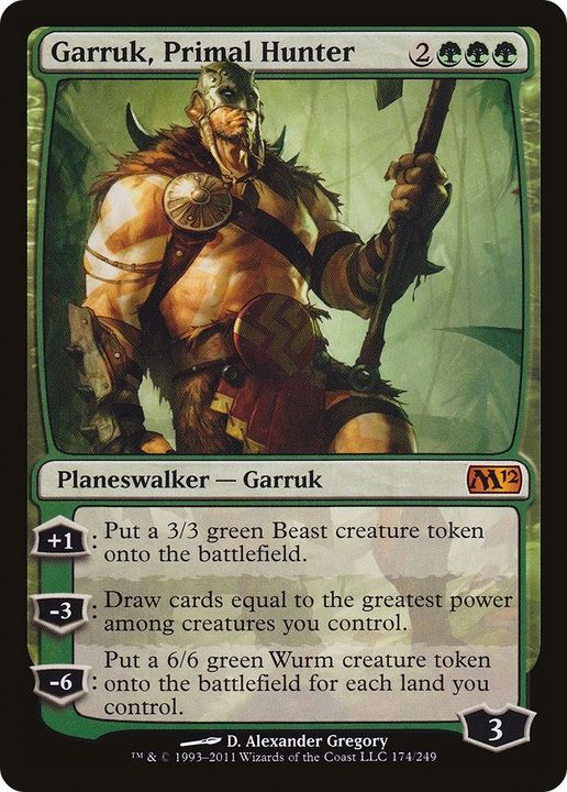 Garruk, Primal Hunter in the group Magic the Gathering / Types / Colors / Green at Proxyprinters.com (47621)