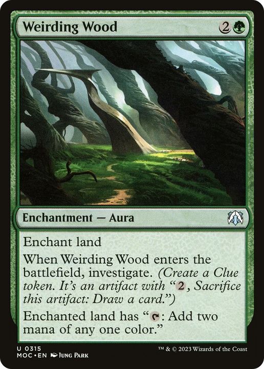 Weirding Wood in the group Magic the Gathering / Types / Colors / Green at Proxyprinters.com (47640)