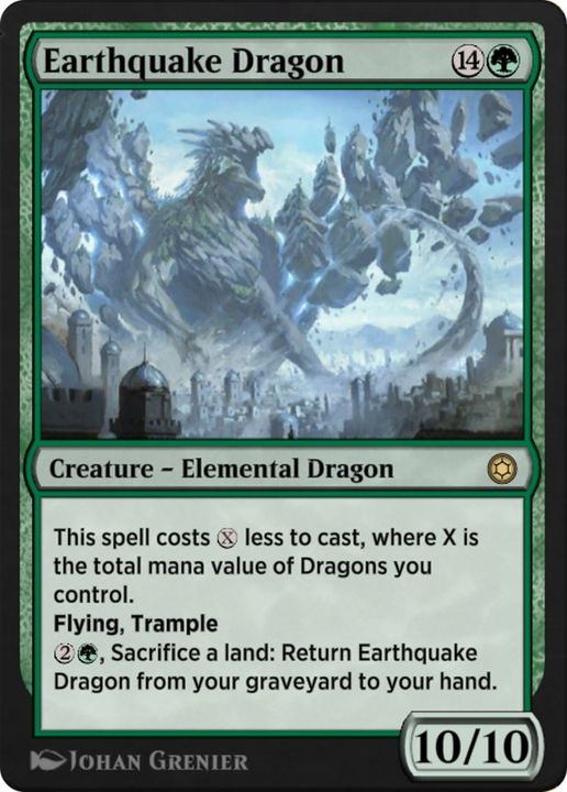 Earthquake Dragon in the group Magic the Gathering / Types / Colors / Green at Proxyprinters.com (47644)