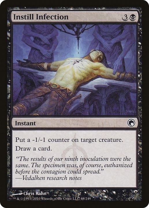 Instill Infection in the group Magic the Gathering / Types / Colors / Black at Proxyprinters.com (47662)