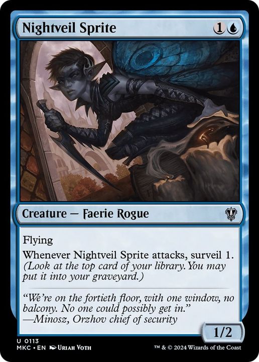 Nightveil Sprite in the group Magic the Gathering / Types / Colors / Blue at Proxyprinters.com (47678)