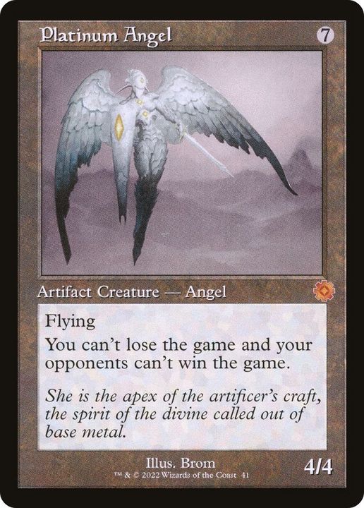 Platinum Angel in the group Magic the Gathering / Types / Colors / Colorless at Proxyprinters.com (47691)