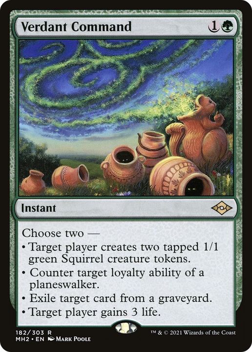 Verdant Command in the group Magic the Gathering / Types / Colors / Green at Proxyprinters.com (47694)