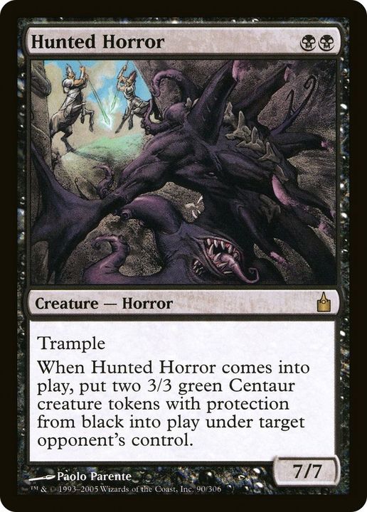 Hunted Horror in the group Magic the Gathering / Types / Colors / Black at Proxyprinters.com (4771)