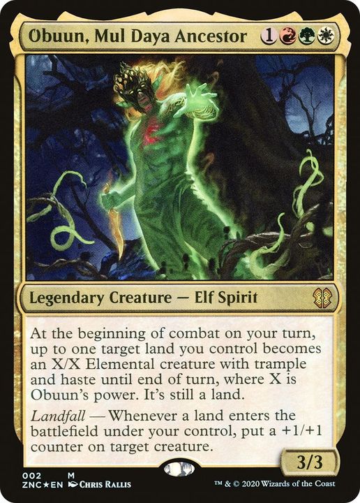 Obuun, Mul Daya Ancestor in the group Magic the Gathering / Sets / Zendikar Rising Commander at Proxyprinters.com (47720)