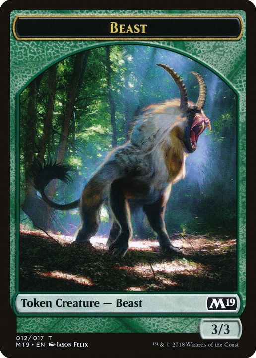 Beast in the group Magic the Gathering / Sets / Core Set 2019 Tokens at Proxyprinters.com (47747)