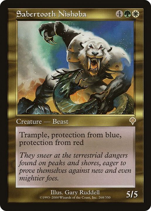 Sabertooth Nishoba in the group Magic the Gathering / Sets / Invasion at Proxyprinters.com (47770)