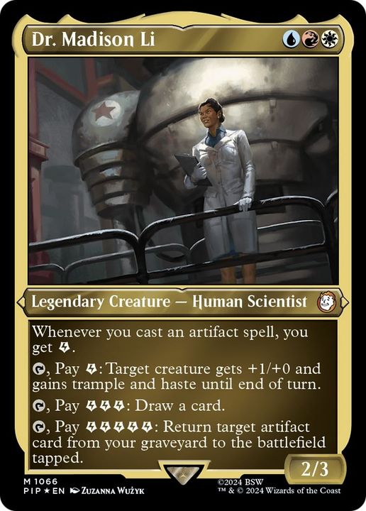 Dr. Madison Li in the group Magic the Gathering / Types / Colors / Multicolors / R, U, W at Proxyprinters.com (47781)