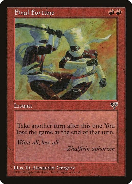 Final Fortune in the group Magic the Gathering / Types / Colors / Red at Proxyprinters.com (47819)