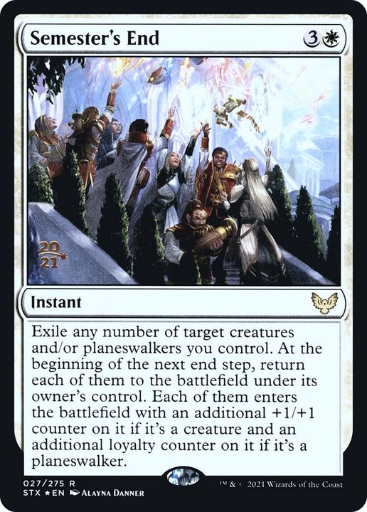 Semester's End in the group Magic the Gathering / Types / Colors / White at Proxyprinters.com (47914)