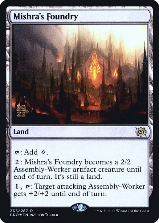 Mishra's Foundry in the group Magic the Gathering / Sets / The Brothers' War Promos at Proxyprinters.com (47935)