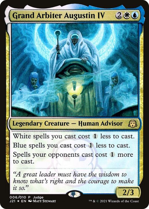 Grand Arbiter Augustin IV in the group Magic the Gathering / Types / Colors / Multicolors / U, W at Proxyprinters.com (47939)