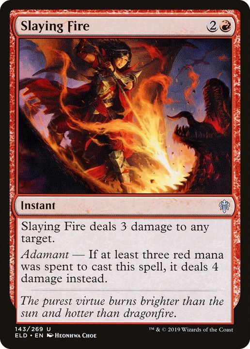 Slaying Fire in the group Magic the Gathering / Types / Colors / Red at Proxyprinters.com (47949)