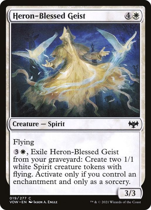 Heron-Blessed Geist in the group Magic the Gathering / Types / Colors / White at Proxyprinters.com (47955)