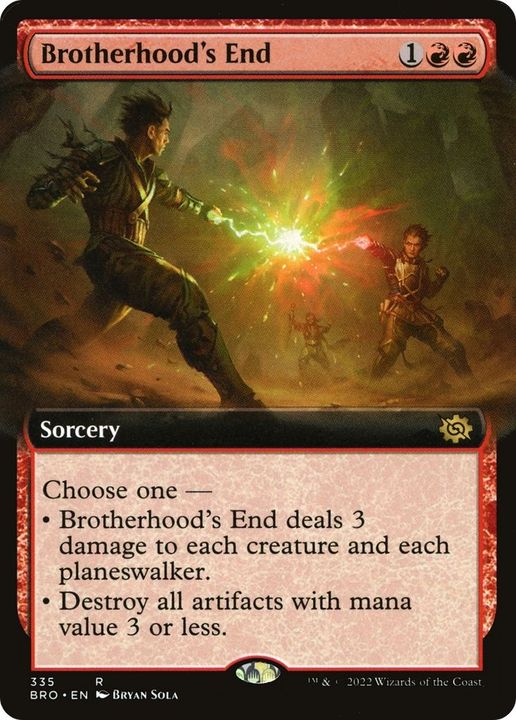 Brotherhood's End in the group Magic the Gathering / Types / Colors / Red at Proxyprinters.com (47964)