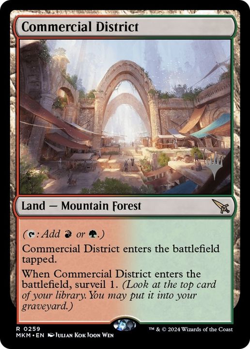 Commercial District in the group Magic the Gathering / Sets / Murders at Karlov Manor Promos at Proxyprinters.com (47968)