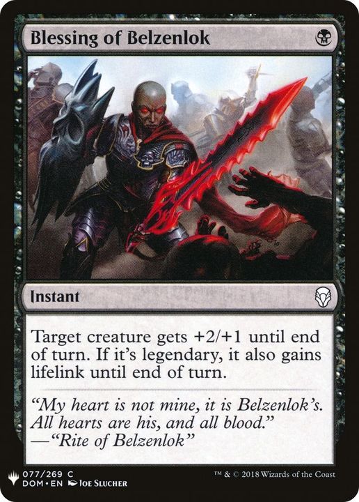 Blessing of Belzenlok in the group Magic the Gathering / Types / Colors / Black at Proxyprinters.com (48001)