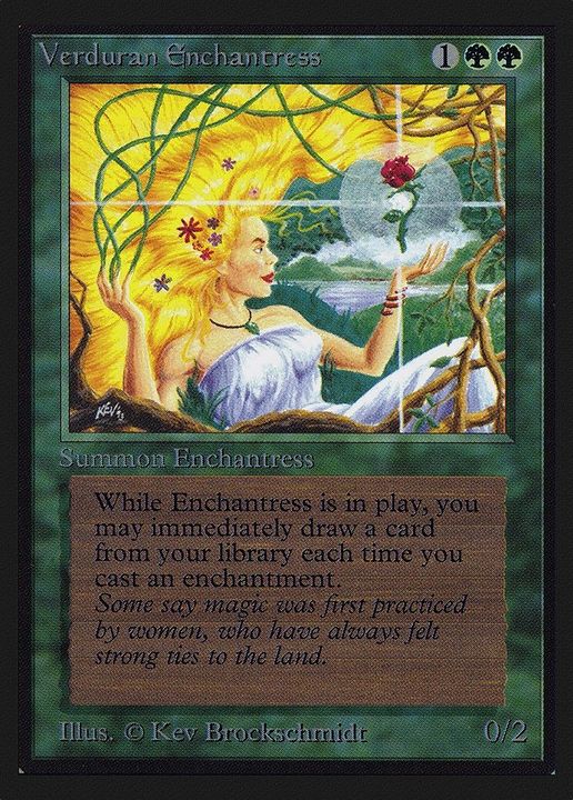 Verduran Enchantress in the group Magic the Gathering / Types / Creatures / Human at Proxyprinters.com (48005)