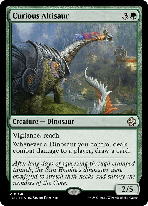 Curious Altisaur in the group Magic the Gathering / Types / Colors / Green at Proxyprinters.com (48042)