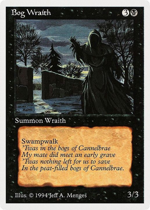 Bog Wraith in the group Magic the Gathering / Types / Colors / Black at Proxyprinters.com (48060)