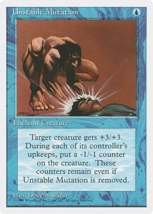 Unstable Mutation in the group Magic the Gathering / Types / Colors / Blue at Proxyprinters.com (48092)