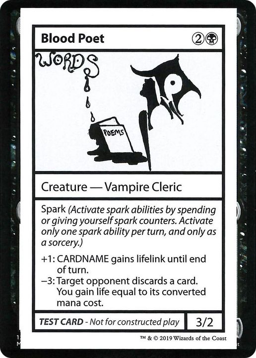 Blood Poet in the group Magic the Gathering / Types / Colors / Black at Proxyprinters.com (48094)