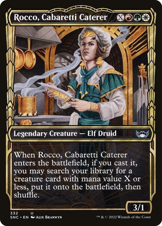 Rocco, Cabaretti Caterer in the group Magic the Gathering / Types / Colors / Multicolors / G, R, W at Proxyprinters.com (4811)