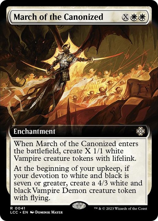 March of the Canonized in the group Magic the Gathering / Sets / The Lost Caverns of Ixalan Commander at Proxyprinters.com (48143)