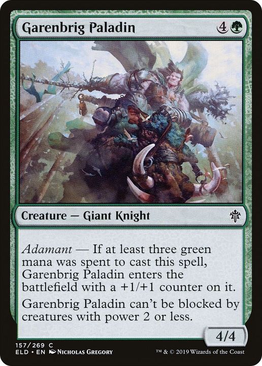 Garenbrig Paladin in the group Magic the Gathering / Types / Colors / Green at Proxyprinters.com (48149)