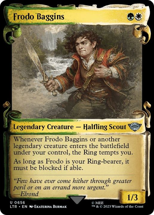 Frodo Baggins in the group Magic the Gathering / Types / Colors / Multicolors / G, W at Proxyprinters.com (48152)