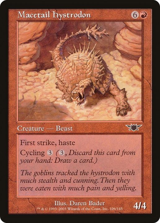 Macetail Hystrodon in the group Magic the Gathering / Types / Colors / Red at Proxyprinters.com (48168)