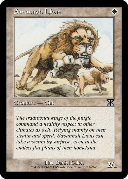 Savannah Lions in the group Magic the Gathering / Sets / MicroProse Promos at Proxyprinters.com (48175)