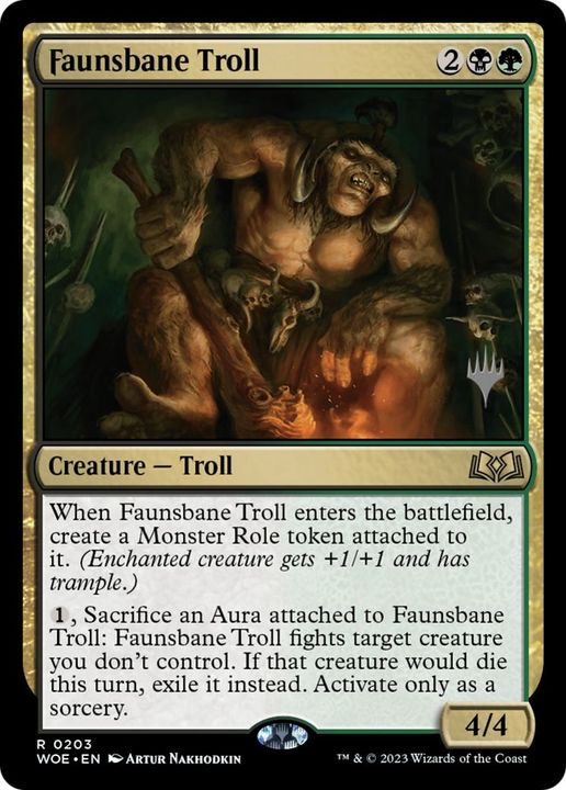 Faunsbane Troll in the group Magic the Gathering / Sets / Wilds of Eldraine Tokens at Proxyprinters.com (48217)