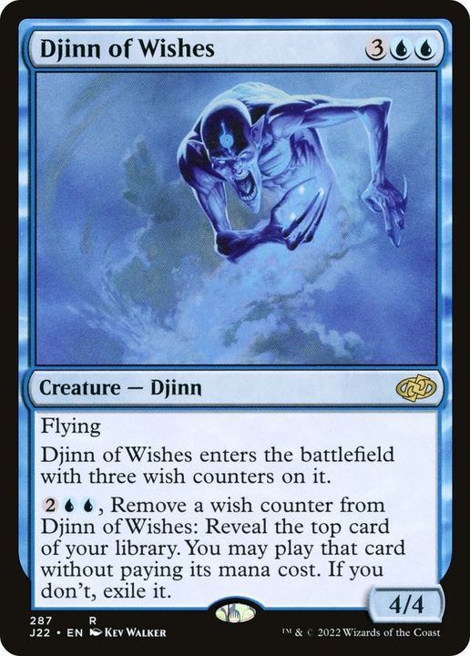 Djinn of Wishes in the group Magic the Gathering / Types / Colors / Blue at Proxyprinters.com (48222)